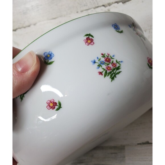Vintage Andrea by Sadek Casserole Dish & Lid Oven To Table Floral Cookware #7096 - Picture 12 of 12